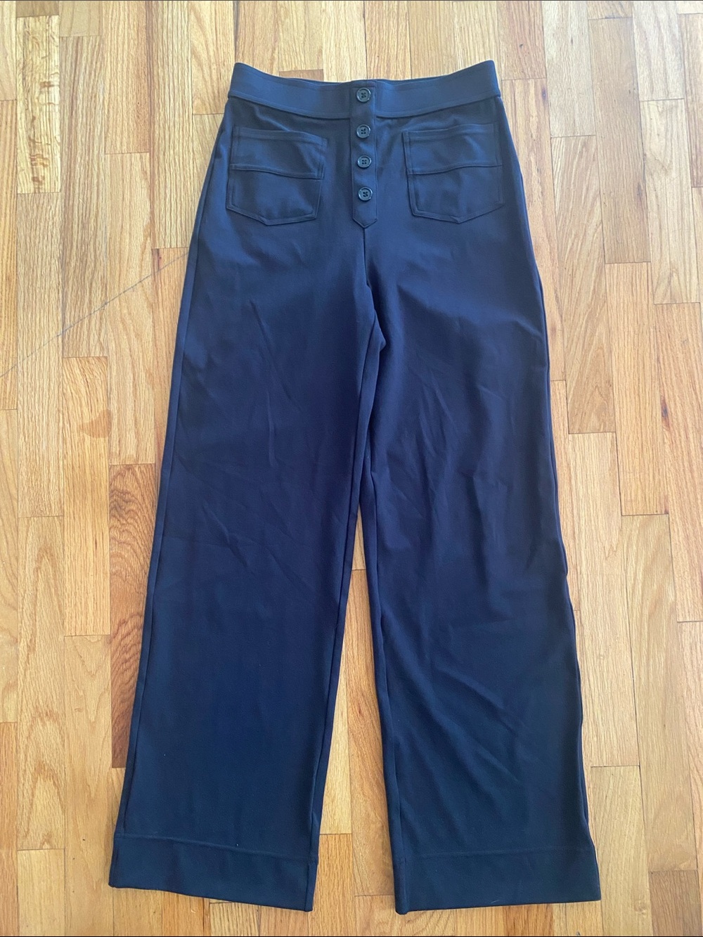 Halara Black DayStretch High Waisted Pockets Straight Leg Casual Pant